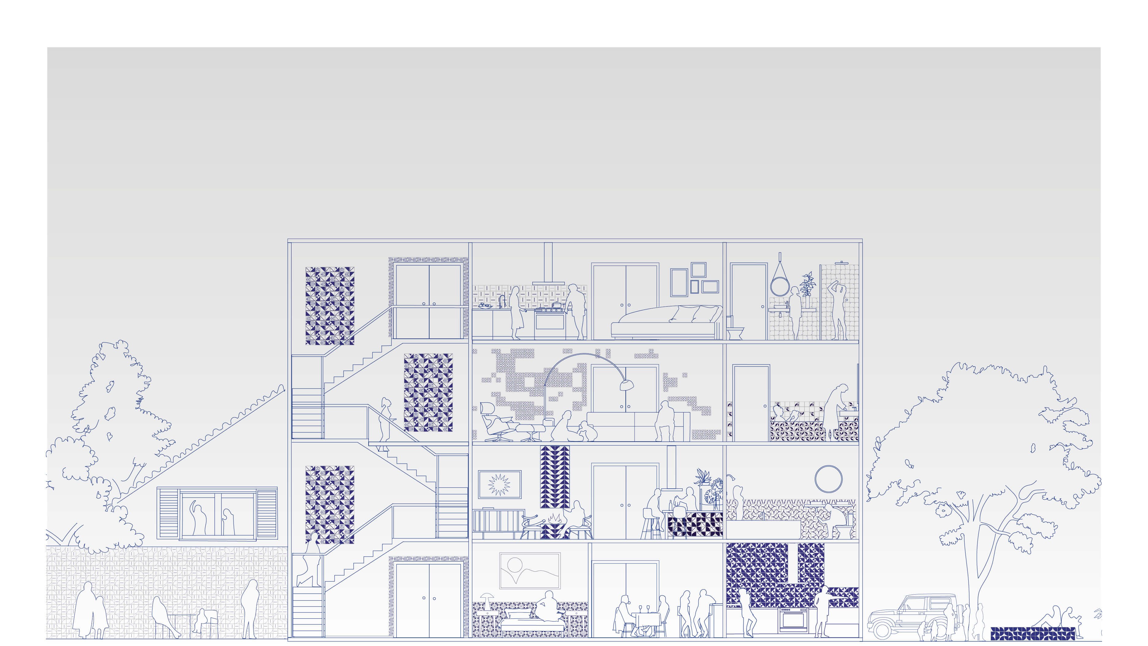 Casa Lurca: diferentes maneiras de revestir seu ambiente