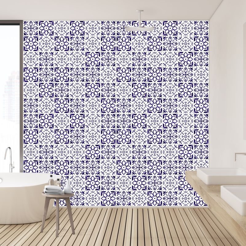 Azulejos Azul Kit Mediterrâneo