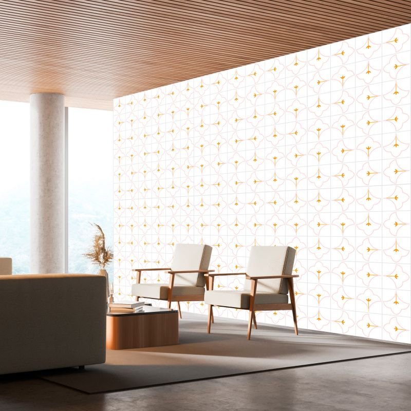 Azulejos Floral Lotus