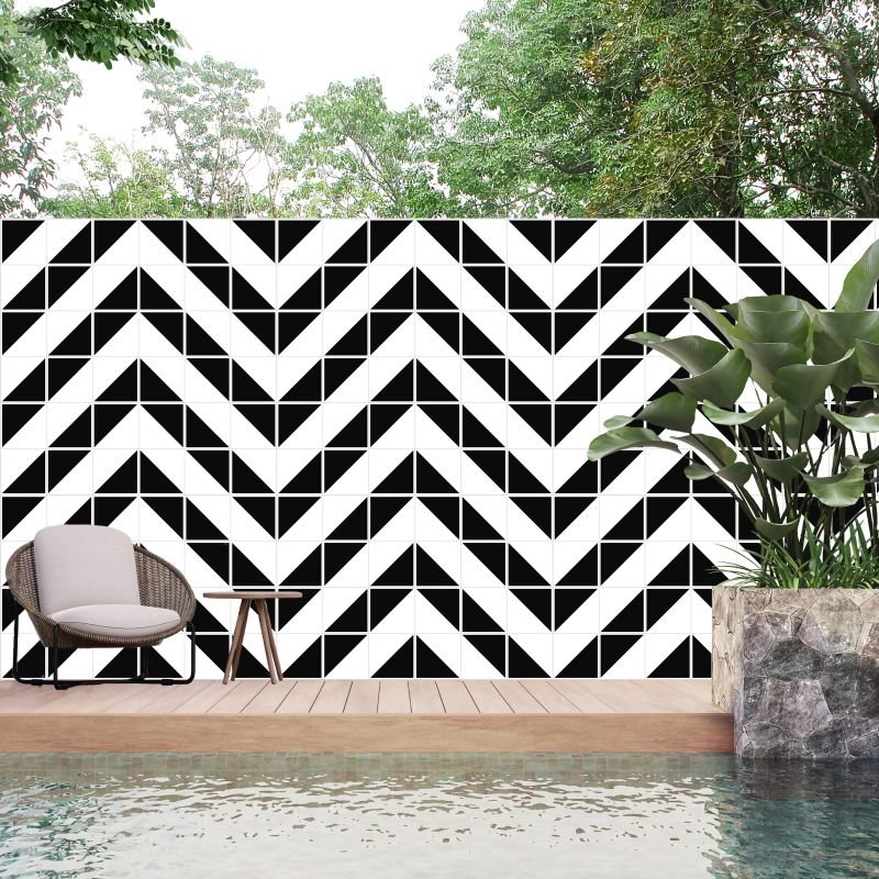 Azulejos Preto e Branco Raiz