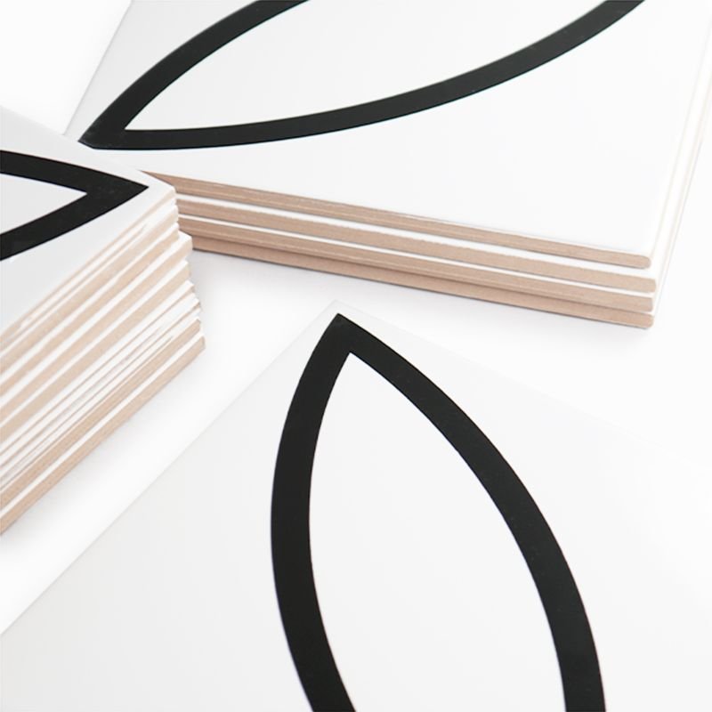 Azulejos Preto Molde Contorno