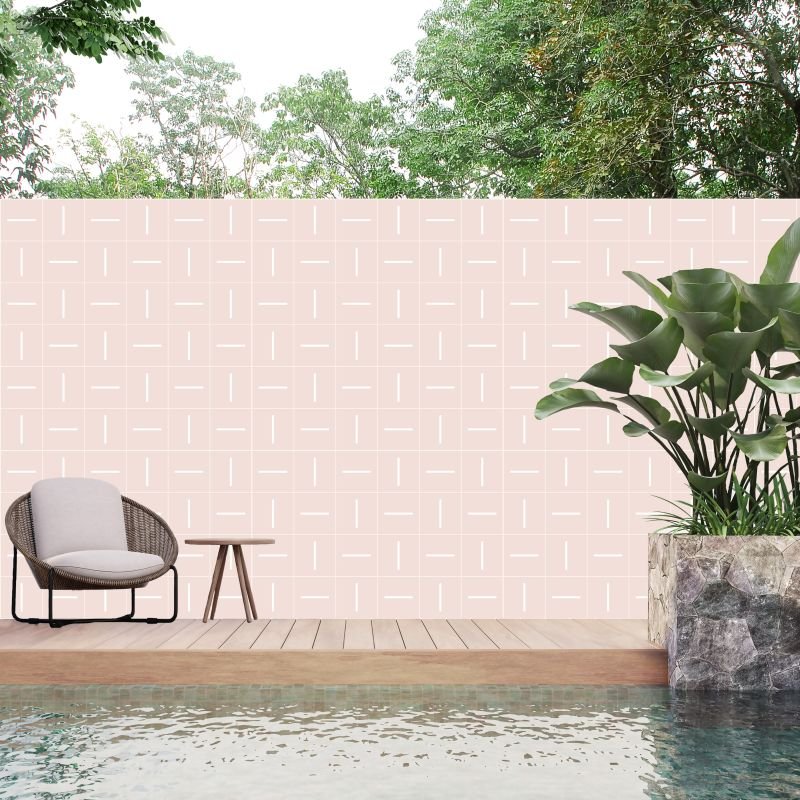 Azulejos Rosa Claro Traço Sertão