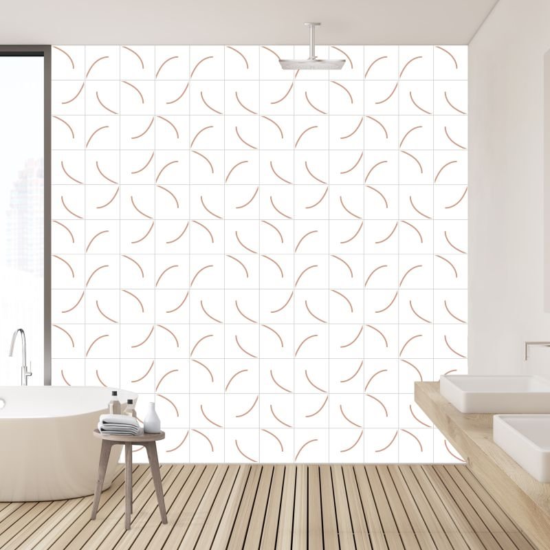 Azulejos Rosa Salmão Malia| 15,5x15,5 cm| Lurca